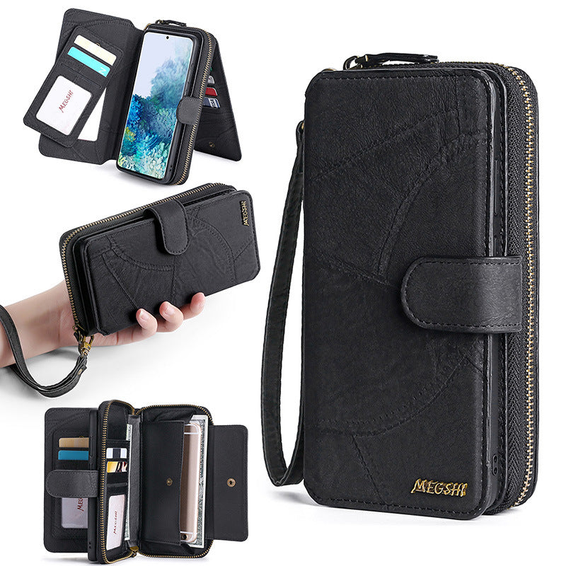 Funda cartera con tapa y tarjetero para iPhone
