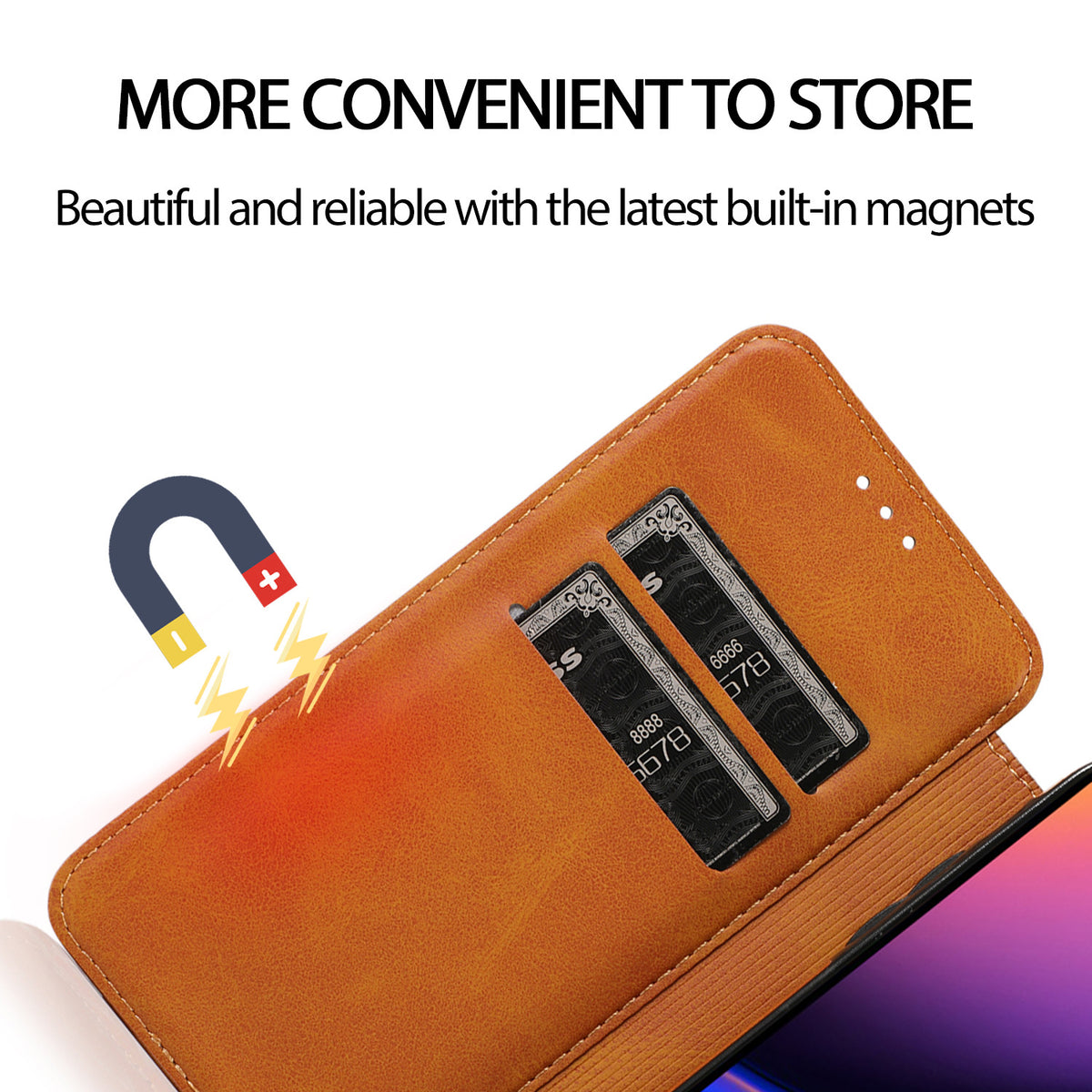 Funda abatible con tarjetero en TPU para iPhone