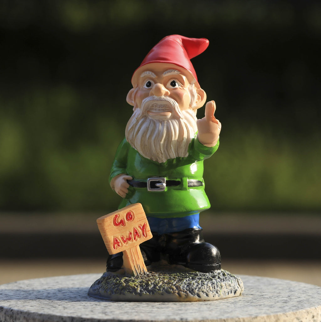 Figura decorativa de anciano de barba blanca para jardín