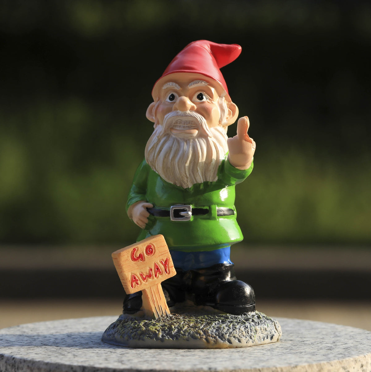 Figura decorativa de anciano de barba blanca para jardín