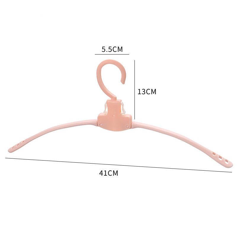 Percha plegable de plástico para viaje