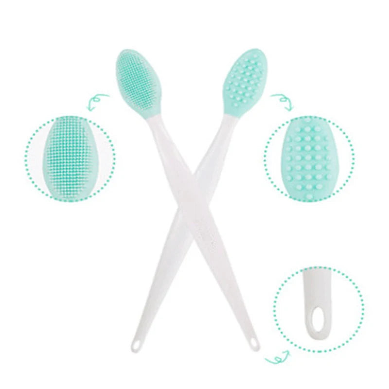 Cepillo facial de silicona de 14,5 cm