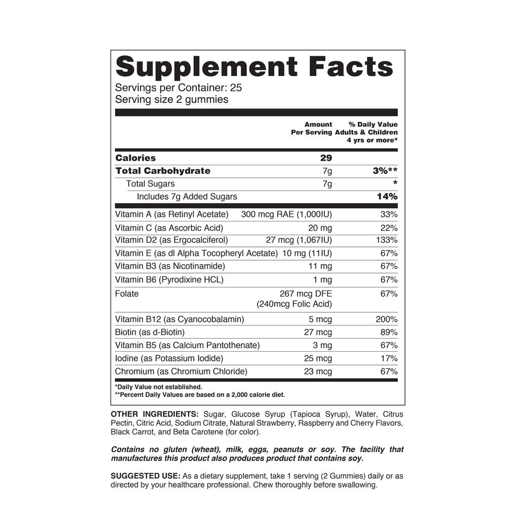 Multivitamínico para mujeres en gomitas