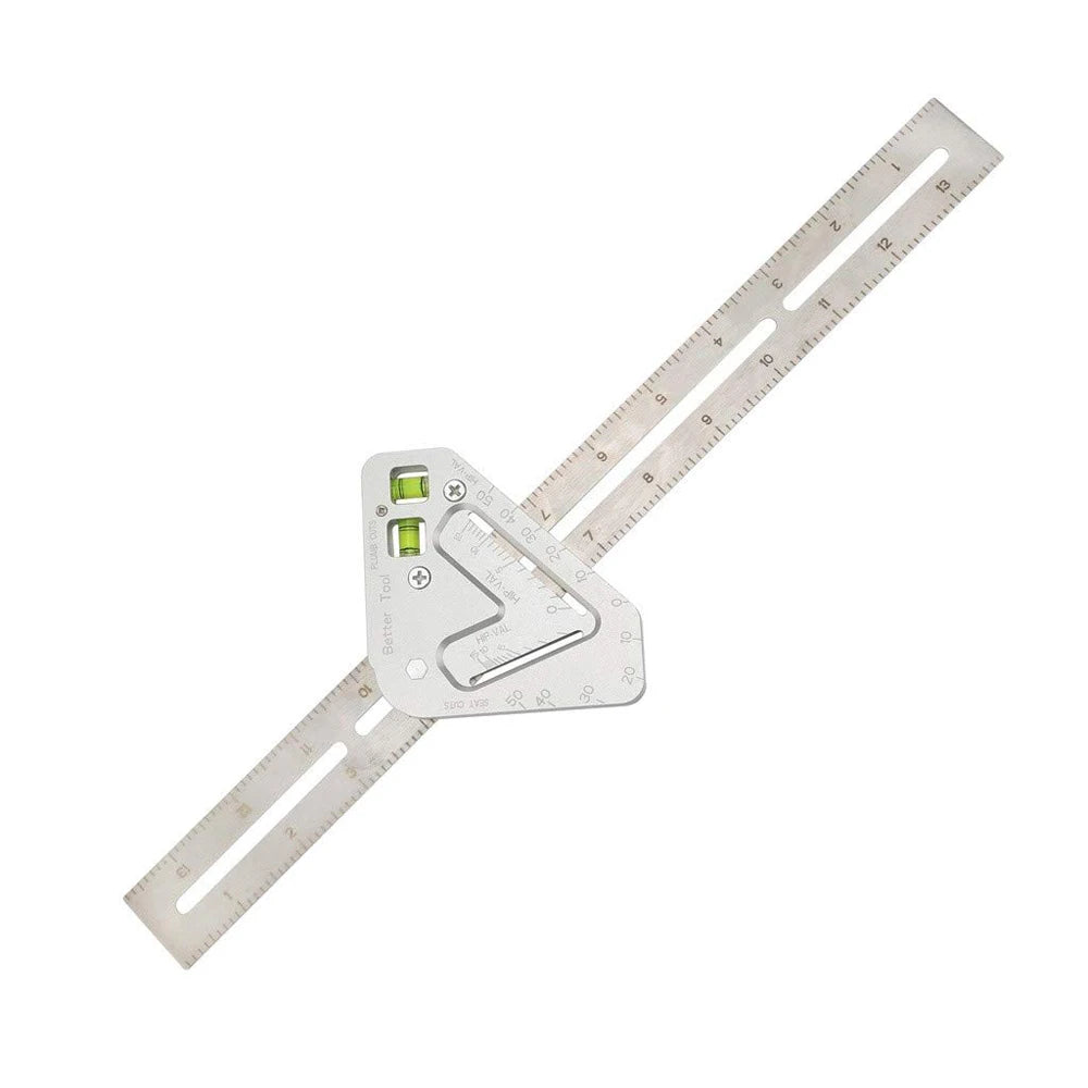 Regla angular multifunción de 350 mm para carpintería