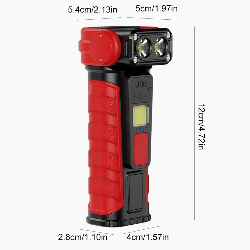 New Outdoor Multi-Functional Rechargeable Work Light with Multiple Brightness Levels and Built-in Indicator