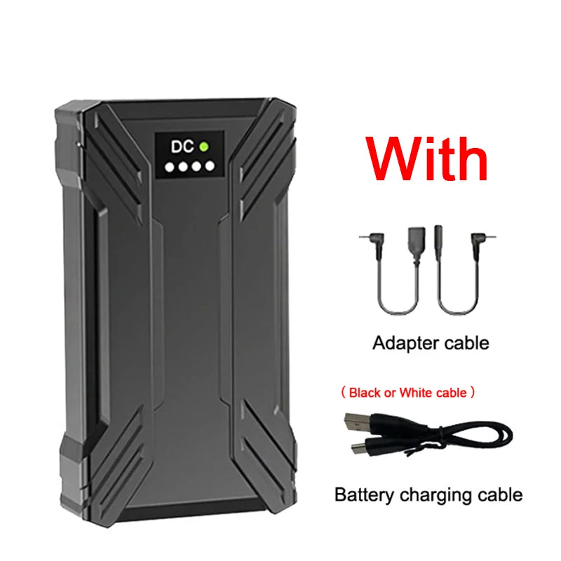 Portable Mobile External Spare Battery 30000mAh or 40000mAh DC Power Bank 5V 12V Vest Cooling Fan Outdoor PowerBank Batteries