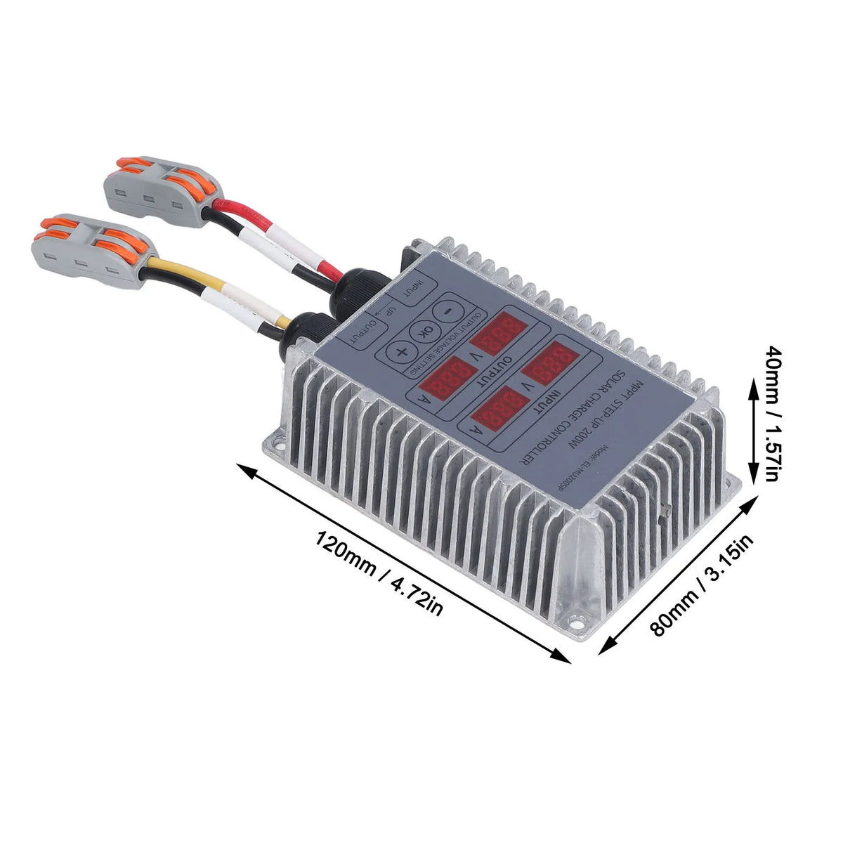 Solar Battery Charge Controller Adjustable Waterproof MPPT Solar Battery Charge Controllerwith Display 24‑85V