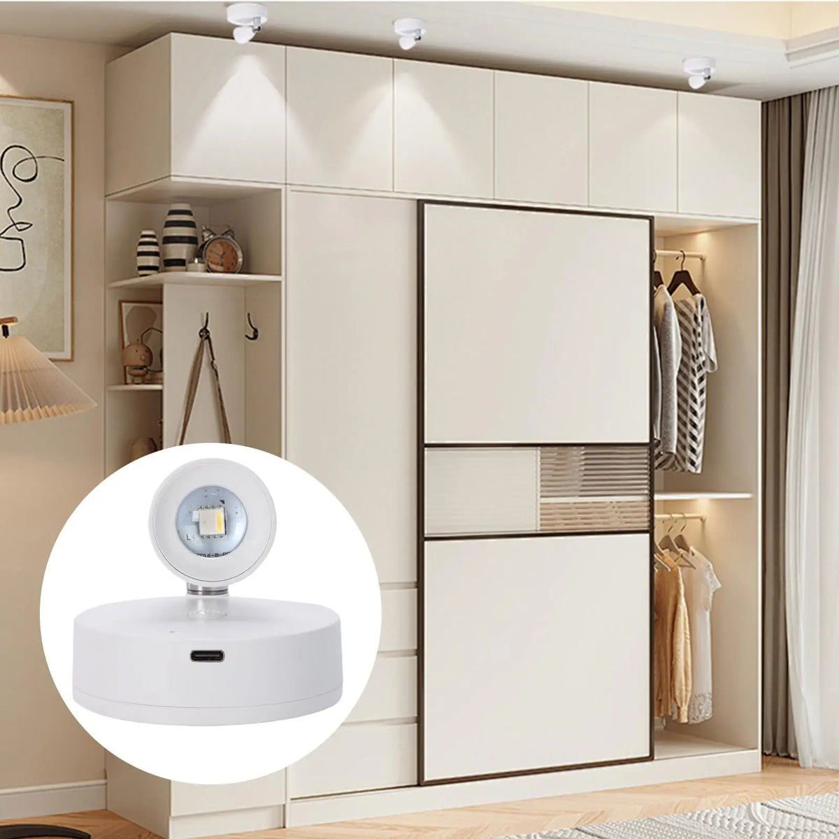 LED Spotlight Rechargeable Ambient Lighting Wireless Plant Spotlight Light Indoor Decoration Accessories For Home Car Bedroom