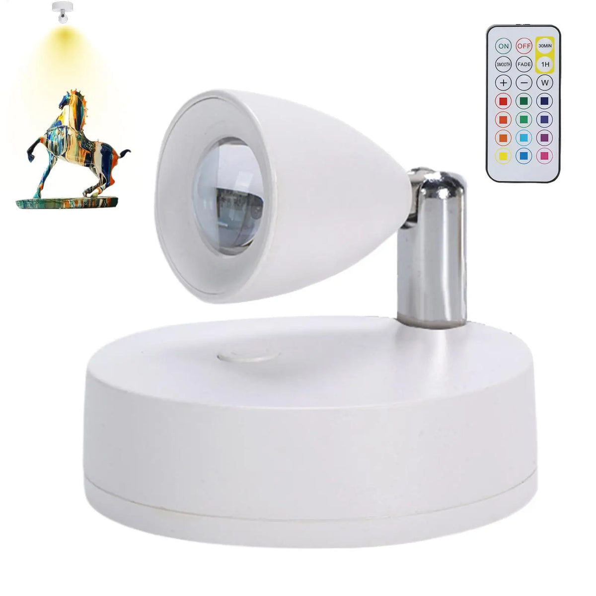 LED Spotlight Rechargeable Ambient Lighting Wireless Plant Spotlight Light Indoor Decoration Accessories For Home Car Bedroom