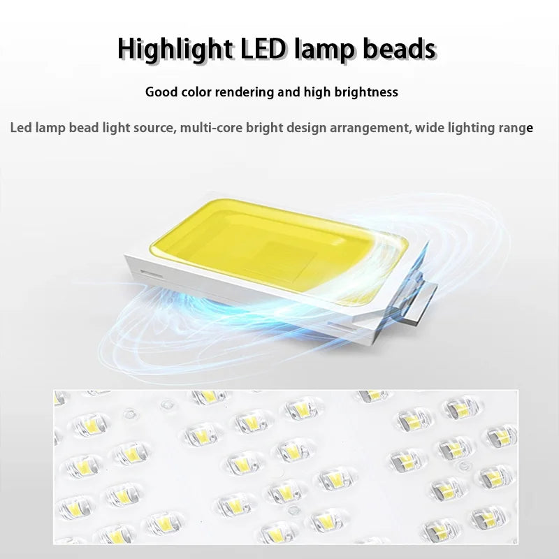 Solar Street Lights Outdoor IP67 Solar Lamp Dusk to Dawn Solar Powered Road Light for Garden/Parking-Lot/Driveway/Square/Yard