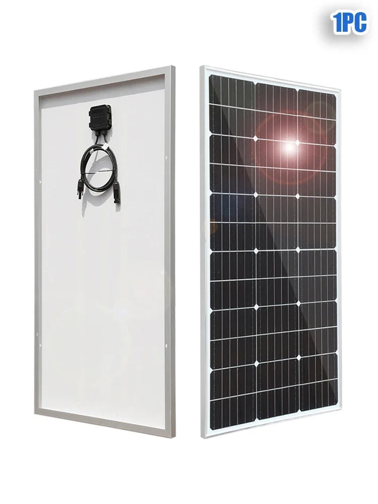 3000W Ultra High Power Solar Panel 12V-24V Efficient Charging for Outdoor Household/Camping Solar Power Generation System