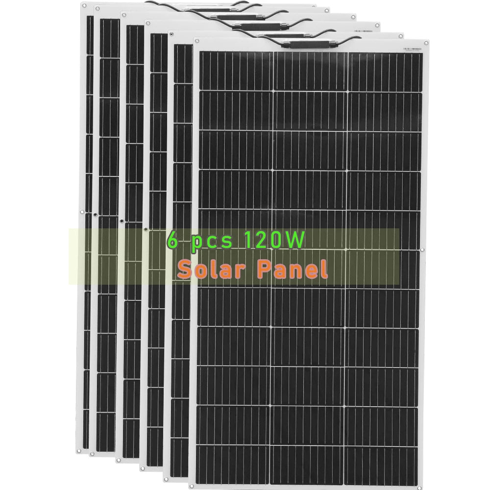 Solar Panel 18V 120W 240W 360W 1200W Flexible Solar Panels Power 12V 24V Charging for Balcony Light Car Motorhome Boat Yacht