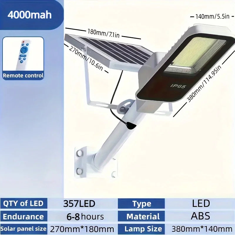 Solar Street Light Outdoor Solar Led Street Lights Work from Dusk to Dawn IP65 Waterproof solar wall lamp for garage Garden