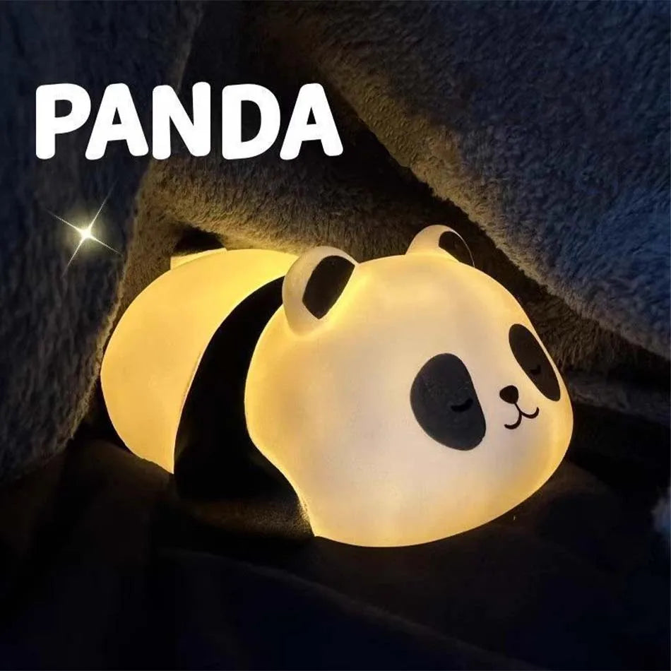 Luz nocturna LED decorativa con diseño de panda