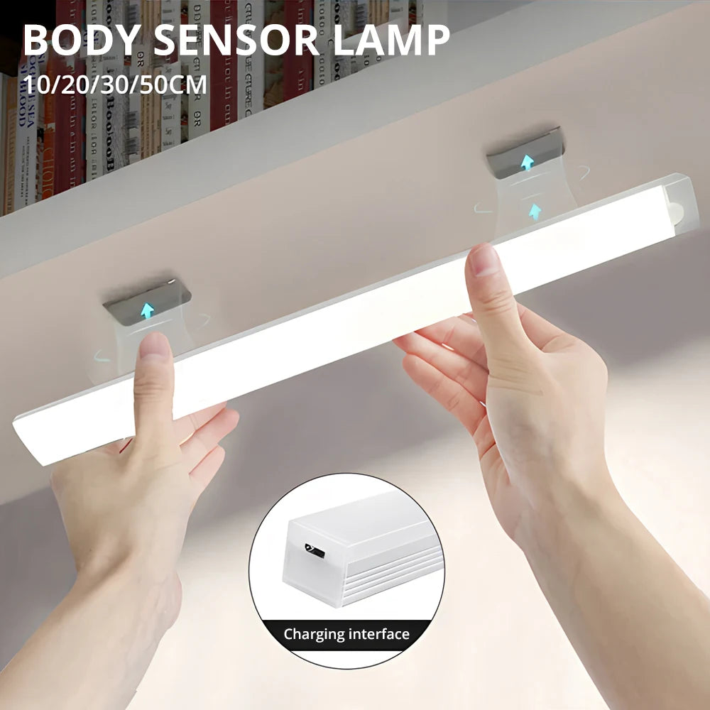 Barra LED recargable con sensor de movimiento