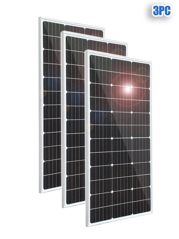 3000W Ultra High Power Solar Panel 12V-24V Efficient Charging for Outdoor Household/Camping Solar Power Generation System