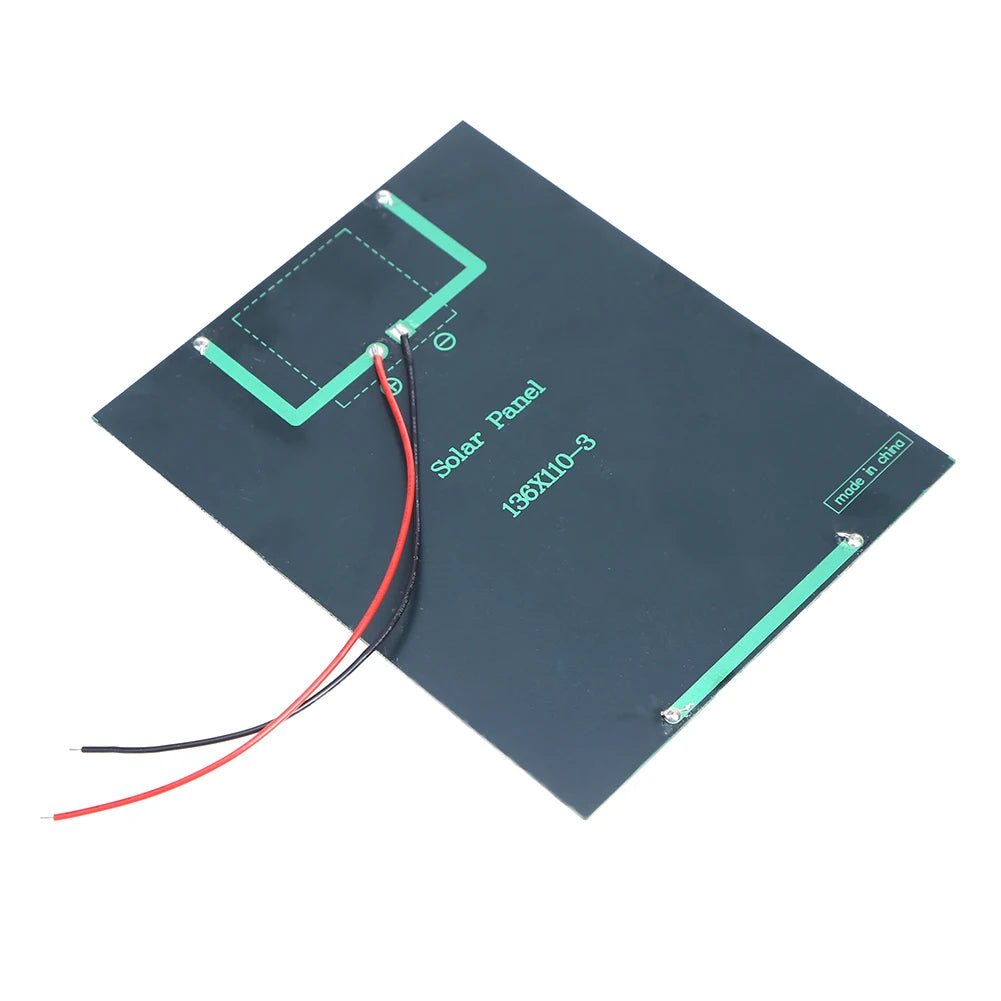 2W 6V Solar Panel High Efficiency Solar Charger Panel Portable Solar Panel for Low Power Electrical Appliances