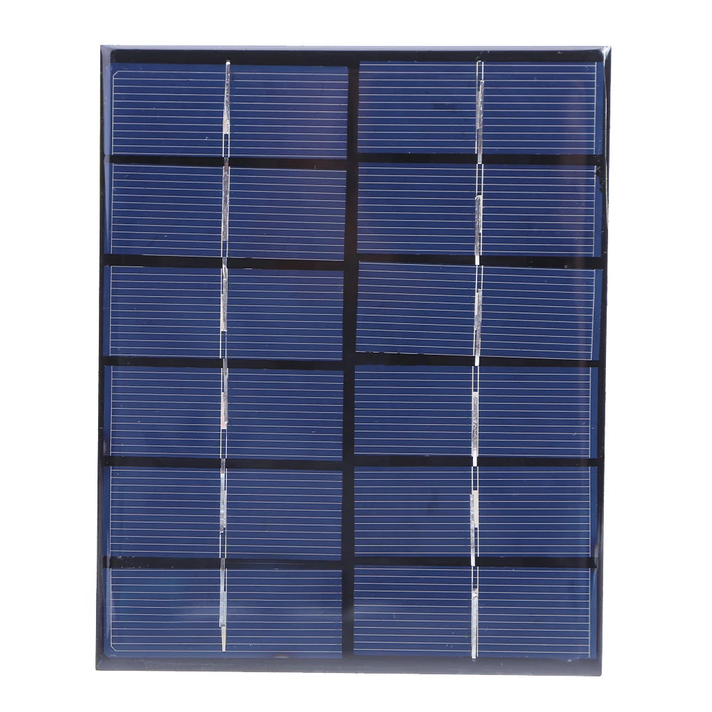 2W 6V Solar Panel High Efficiency Solar Charger Panel Portable Solar Panel for Low Power Electrical Appliances