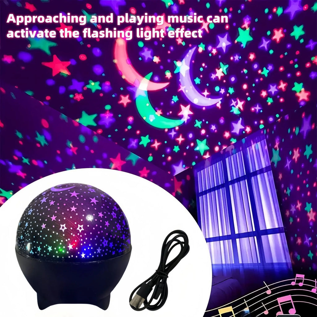 Lámpara proyectora LED RGB con conexión USB