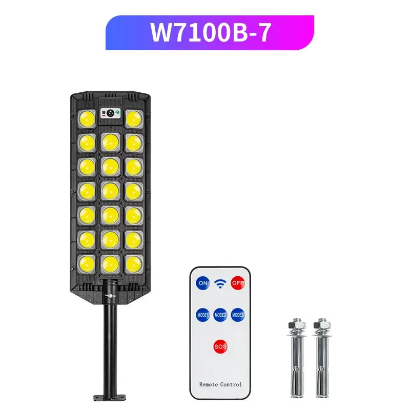 Solar Street Lights Outdoor Solar Power Lamp With 3 Light Mode Waterproof Motion Sensor Security Lamp for Garden Patio Path Yard