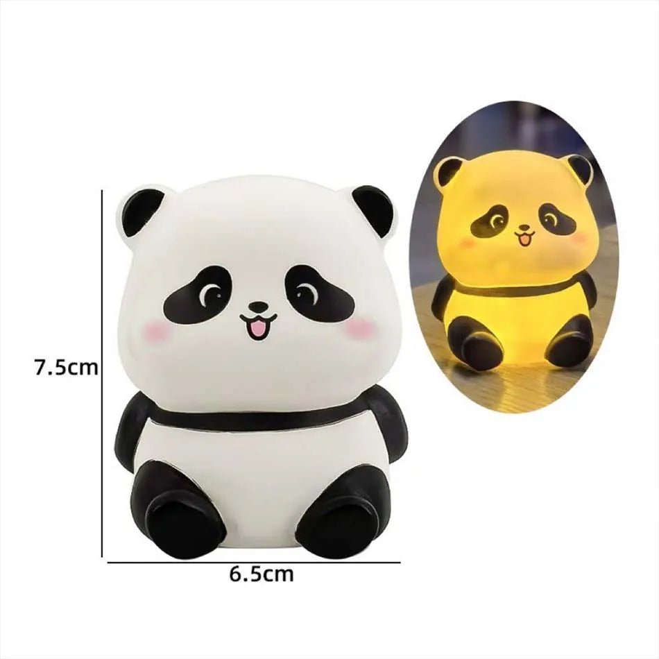 Luz nocturna LED decorativa con diseño de panda