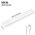 Barra LED recargable con sensor de movimiento
