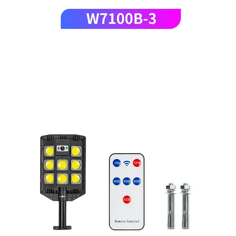 Solar Street Lights Outdoor Solar Power Lamp With 3 Light Mode Waterproof Motion Sensor Security Lamp for Garden Patio Path Yard