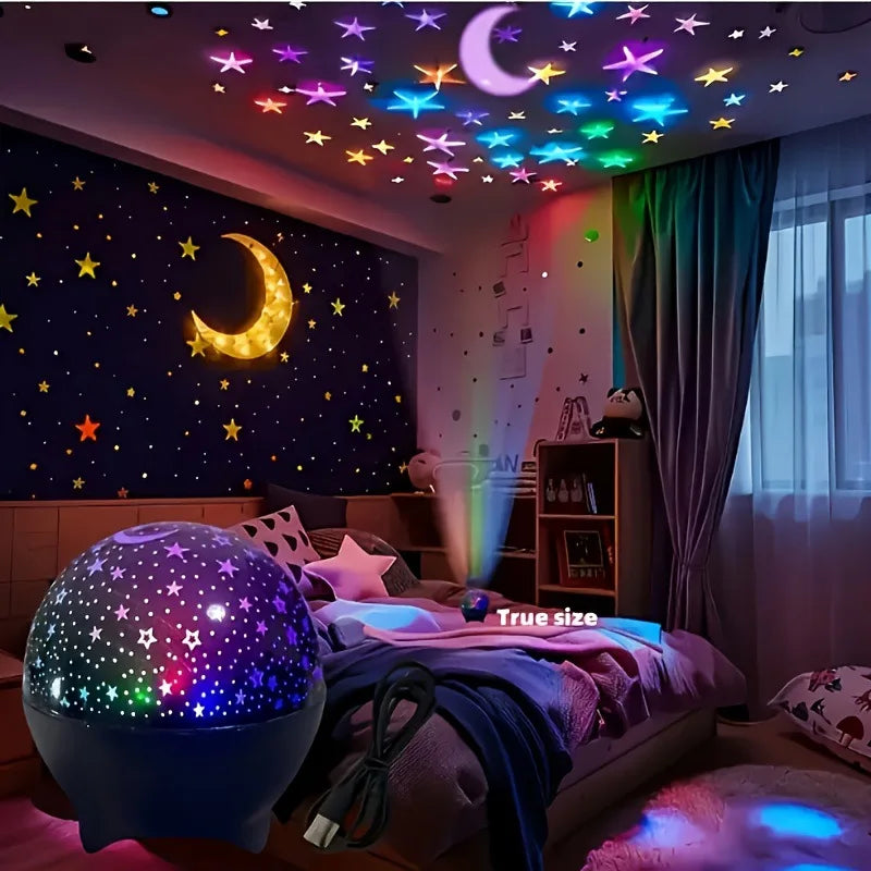 Lámpara proyectora LED RGB con conexión USB