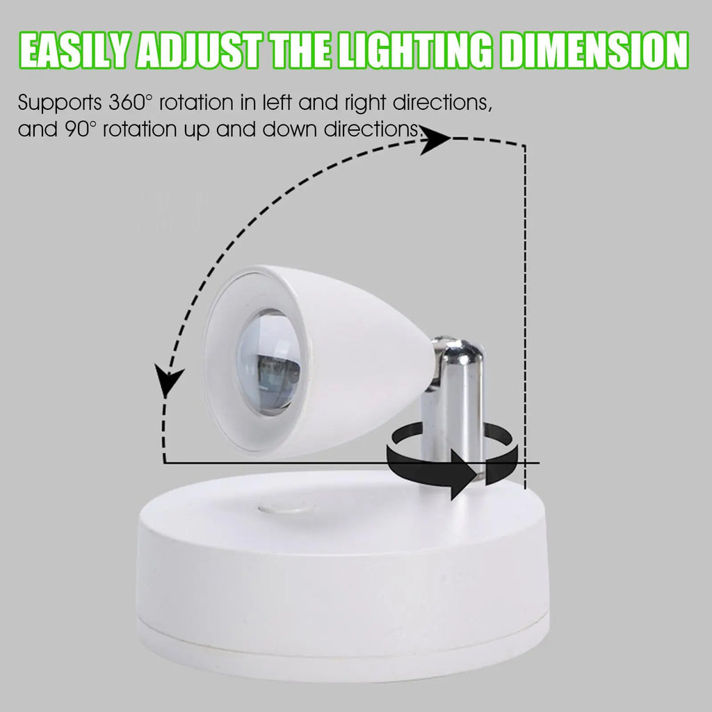 LED Spotlight Rechargeable Ambient Lighting Wireless Plant Spotlight Light Indoor Decoration Accessories For Home Car Bedroom