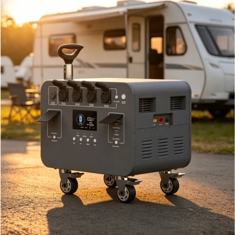 Customized Portable Power Station Solar Generator 220‑230V 2400W‑12KW MPPT Pure Sine Wave Battery for Home Car Emergency