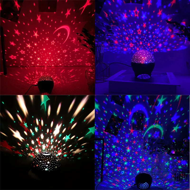 Lámpara proyectora LED RGB con conexión USB