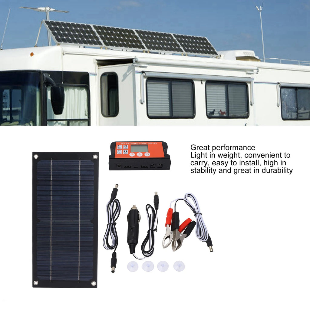 Solar Panel  Eco Friendly 100A Portable Solar Panel Kit High Output Efficiency Monocrystalline Silicon for RV