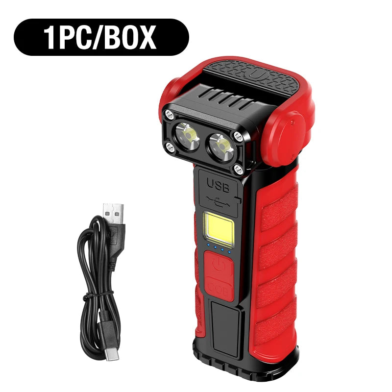 New Outdoor Multi-Functional Rechargeable Work Light with Multiple Brightness Levels and Built-in Indicator