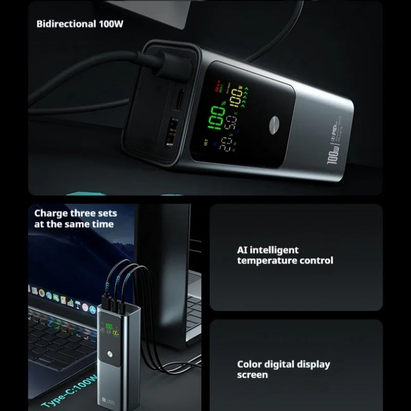 Laptop Power Banks 20000mah Fast Charging Pd 100w Portable Phone Mobile Charger Power Bank for Laptop