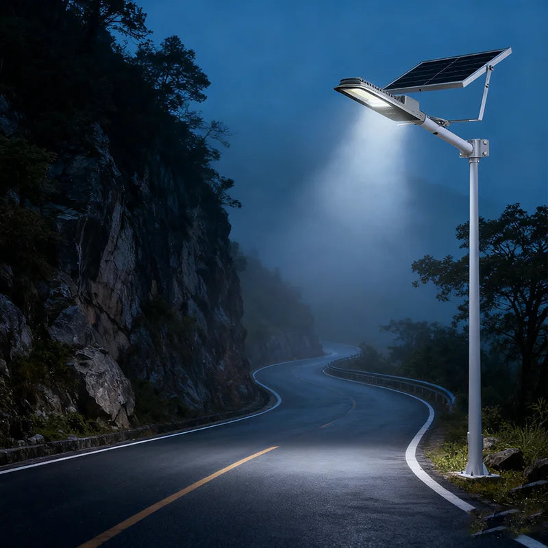 Solar Street Lights Outdoor IP67 Solar Lamp Dusk to Dawn Solar Powered Road Light for Garden/Parking-Lot/Driveway/Square/Yard