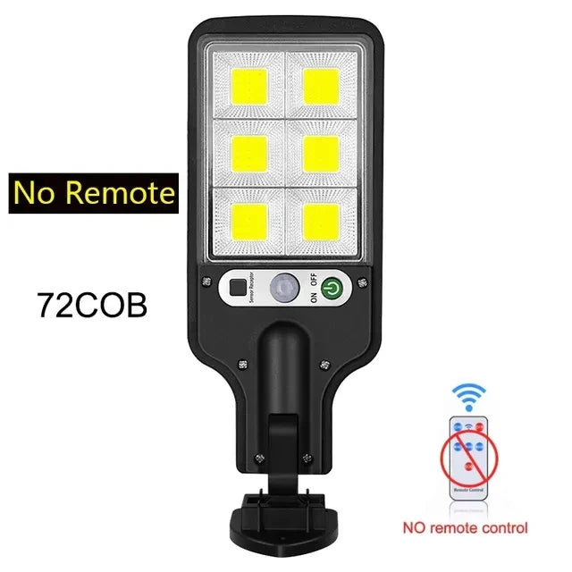 Solar Street Lights Outdoor, Solar Lamp With 3 Light Modes Waterproof Motion Sensor Security Lighting for Garden Patio Path Yard