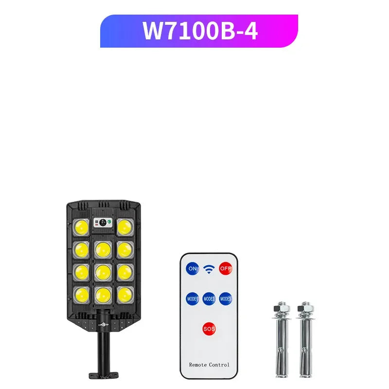 Solar Street Lights Outdoor Solar Power Lamp With 3 Light Mode Waterproof Motion Sensor Security Lamp for Garden Patio Path Yard