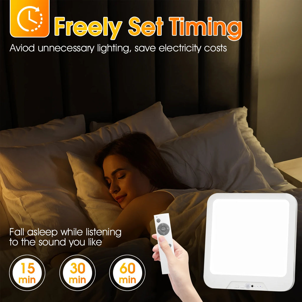 Rechargeable Battery Operated Ceiling Light, Motion Sensor Light Indoor Wireless Shower Lamp & Remote 3000K 4500K 6500K for Room