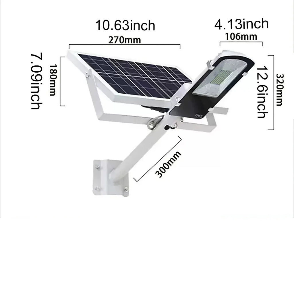 Solar Street Lights Outdoor IP67 Solar Lamp Dusk to Dawn Solar Powered Road Light for Garden/Parking-Lot/Driveway/Square/Yard