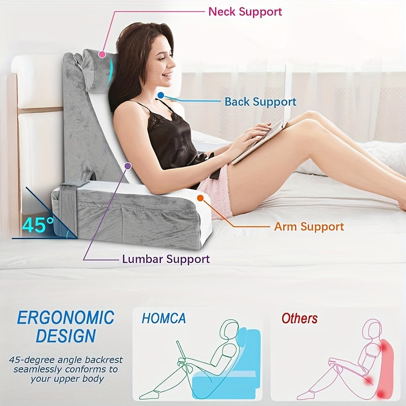 Almohada viscoelástica para lectura y descanso