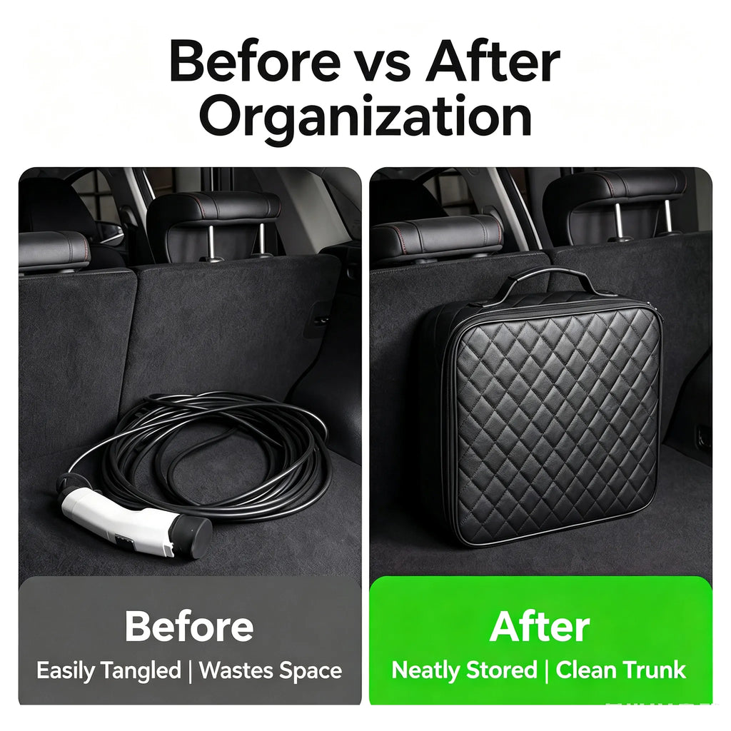 Organizador de accesorios para cargador EV