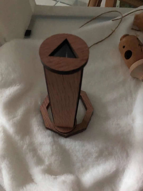 Toddler toys Wooden DIY Rotating Kaleidoscope Kit Outdoor Kids Toys