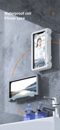 360 Degree Rotating Mobile Phone Holder Phone Stand Shower Phone Holder with Hook Waterproof Custom